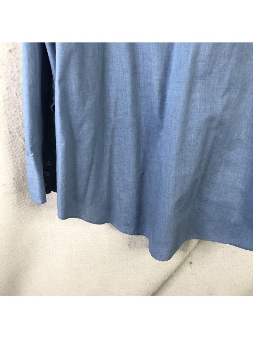 Western Shirt Mens XL Chambray Embroidered Snap Cowboy Ranch Rodeo Scrolls Thin - Picture 14 of 15